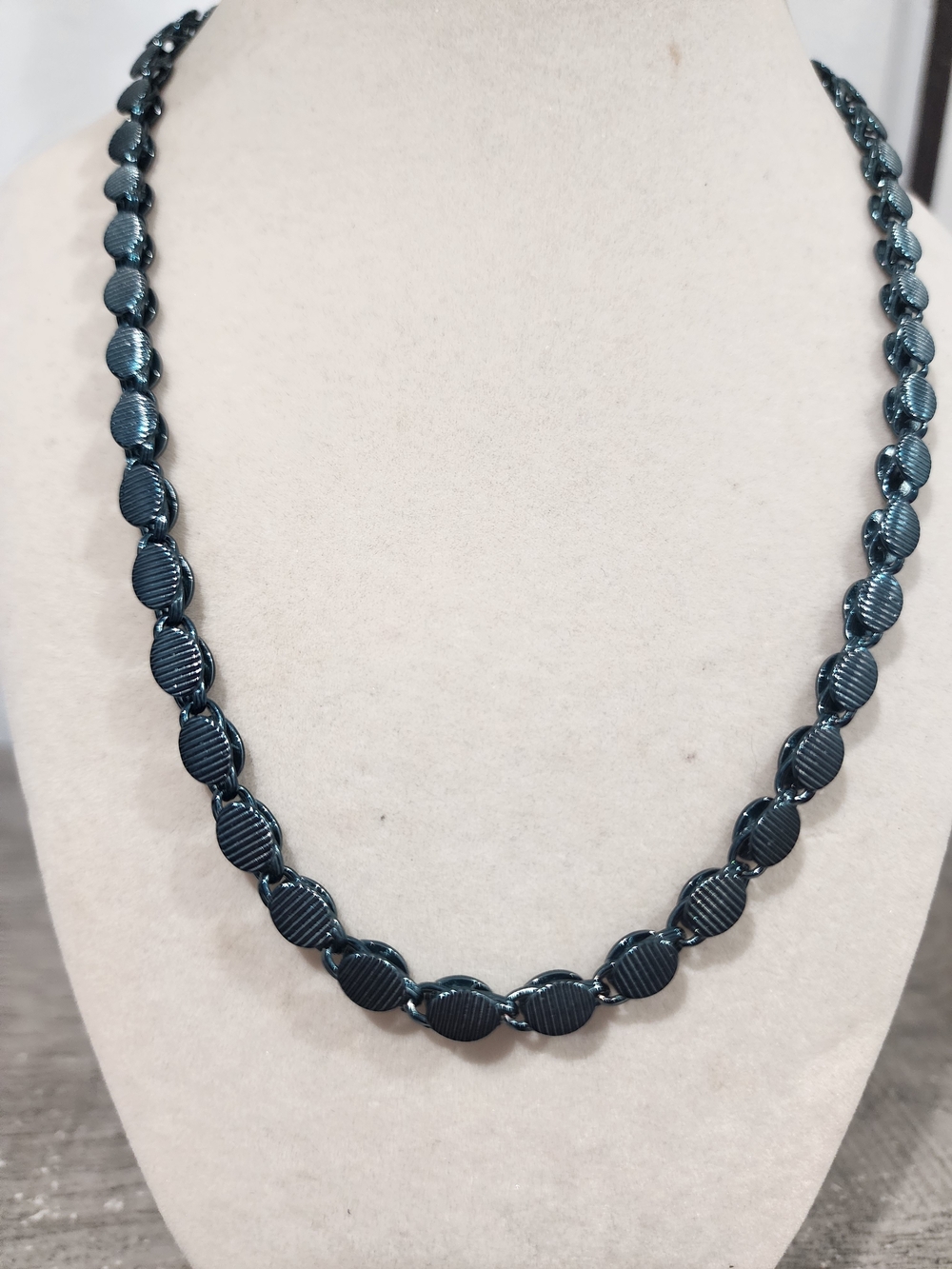 Elegant Navy Blue Beaded Women's Necklace+ Alexa Rae